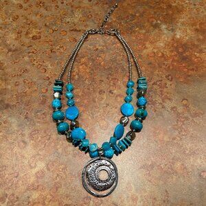 Chunky turquoise necklace